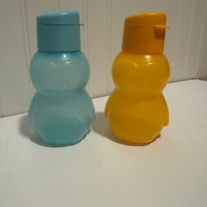Tupperware Blue and Yellow Penguin sippers